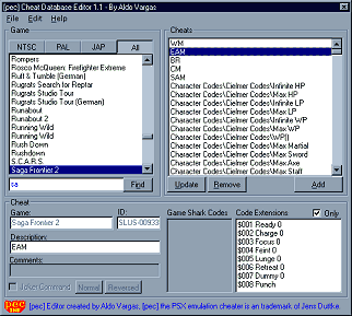 PEC] Cheat Database Editor Free Download and Reviews - Fileforum