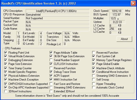 intel cpu id intel cpu id