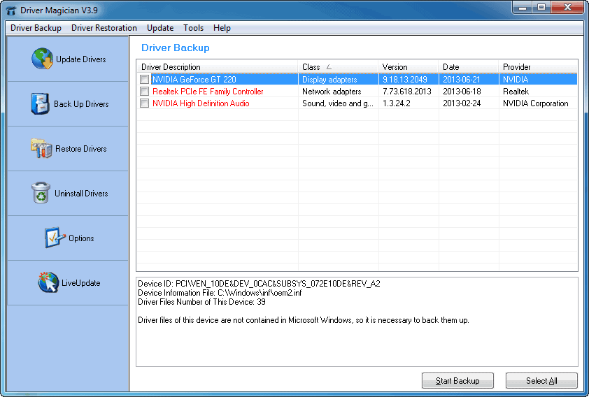 Driver Magician 5.9 / Lite 5.47 for windows instal