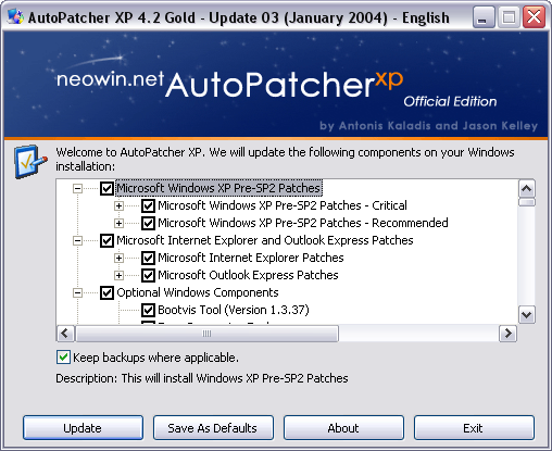 Download Autopatcher Win 2000