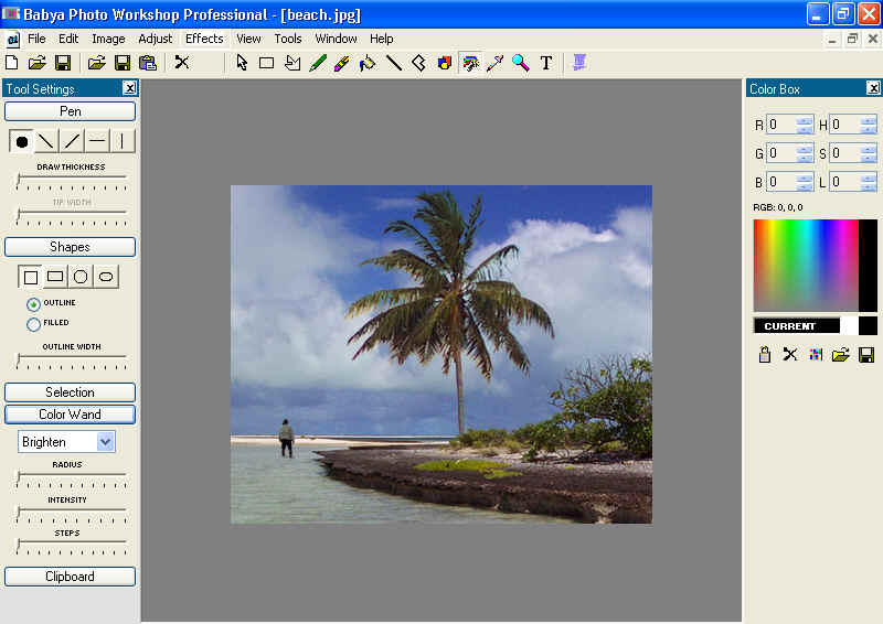 Babya Photo Workshop Professional screenshot