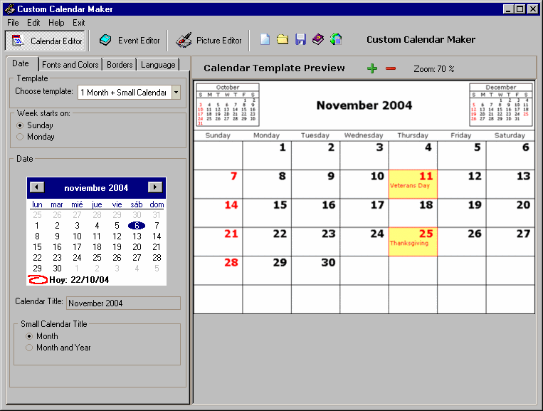 Custom Calendar Maker Free Download And Reviews Fileforum