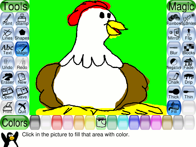 paint on tux paint for free