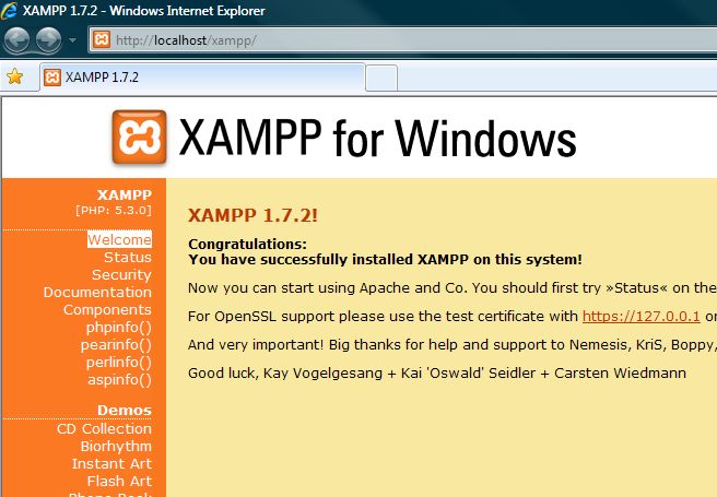 Download Free Xampp 1.8