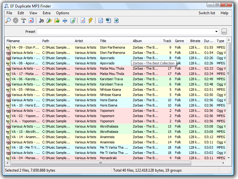 EF Duplicate MP3 Finder Free Download and Reviews - Fileforum