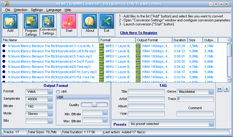 Всесторонний конвертер для медиа файлов формата MP3, WAV, OGG, CDA
