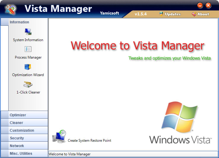 Yamicsoft Vista Manager 3.0.5 x64