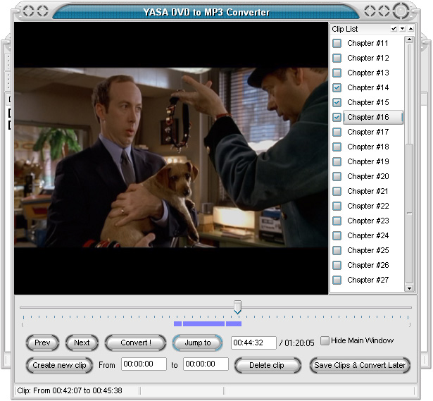 YASA DVD to MP3 Converter - это программа которая позволяет риповать