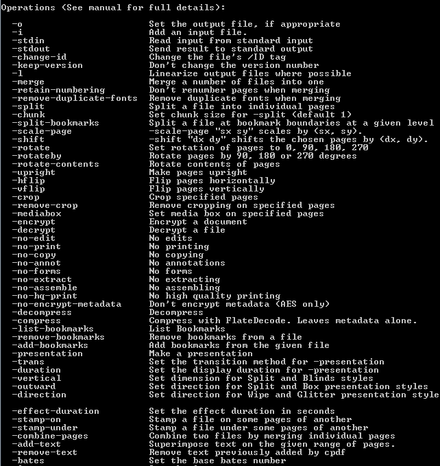 list of command prompt commands pdf