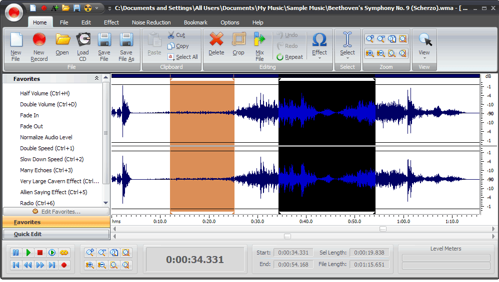 Audio Editing Software Sound, Music, Voice And Mp3 Editor