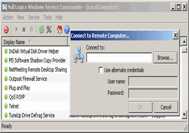 Отдельно программа демонстрирует список Скачать - Windows Service