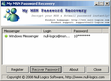 msn password