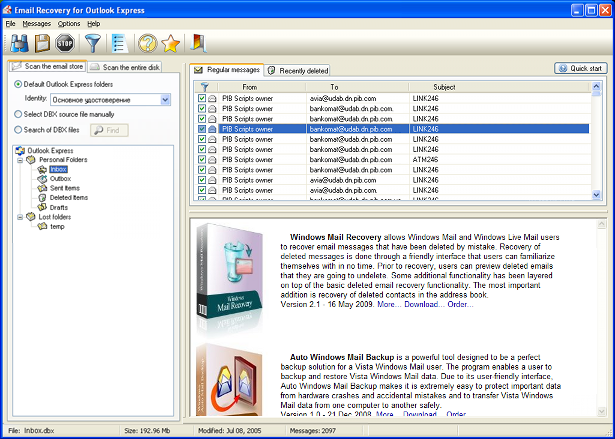 outlook express 6 free download for windows 7