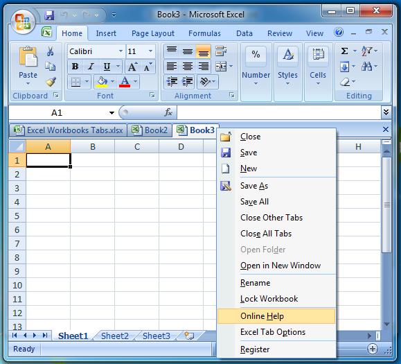 Excel 2003 worksheet tabs missing at.