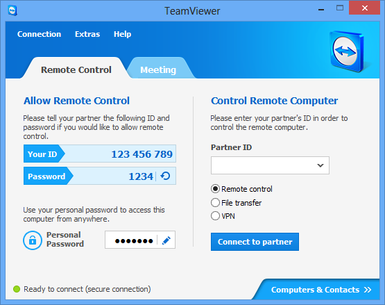 دسترسی به رایانه از راه دور TeamViewer 8.0.17396