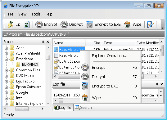 TrueCrypt - Free Open-Source On-The-Fly.