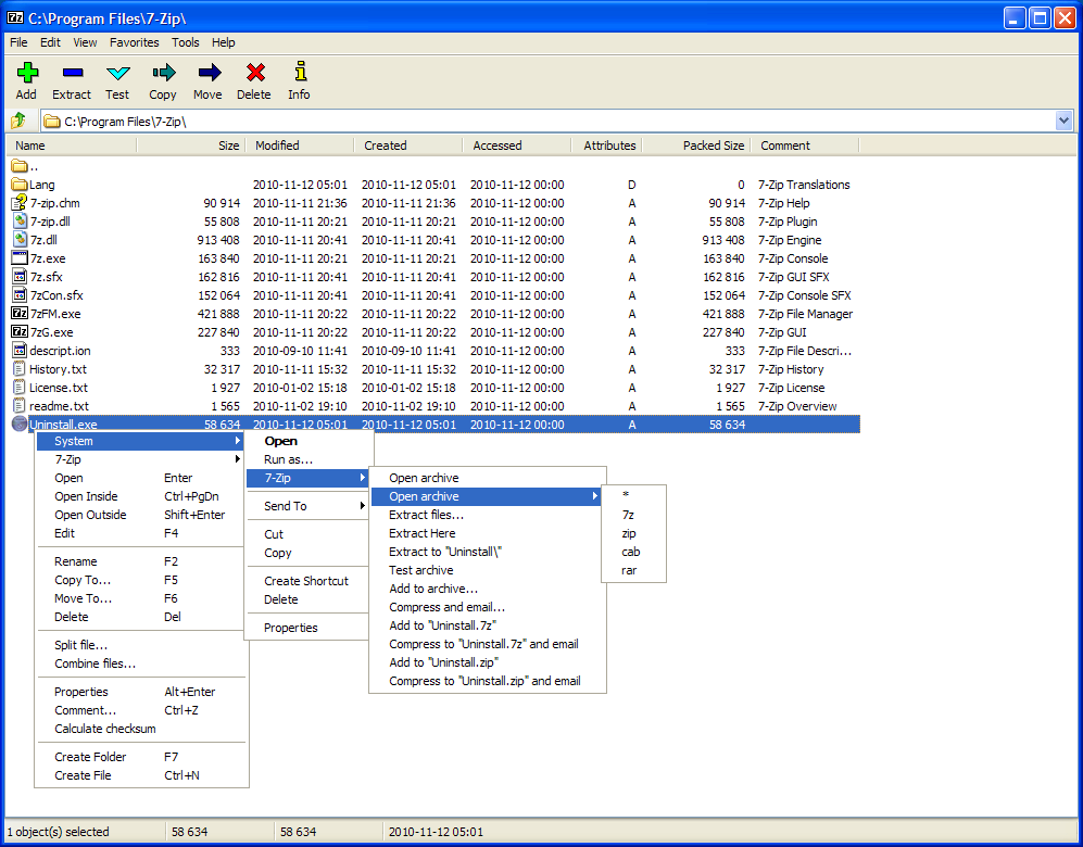 7zip download for windows me