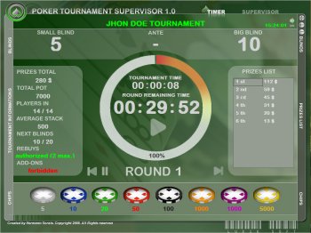 Talking poker timer windows