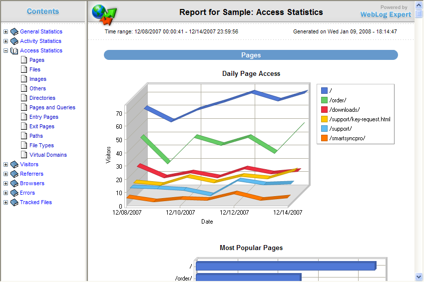 Weblog expert 6.4 beta 1 6.3