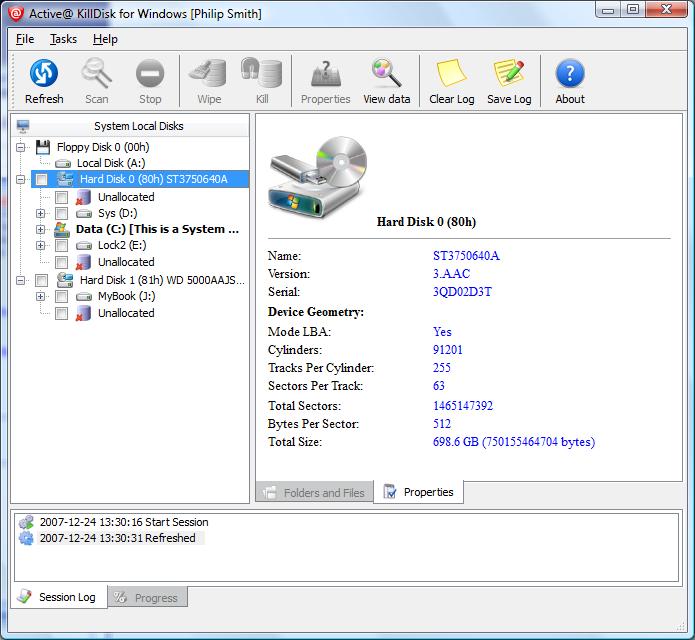 Active killdisk professional suite v7.1 doa